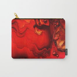 Red Alcohol Ink Background Carry-All Pouch