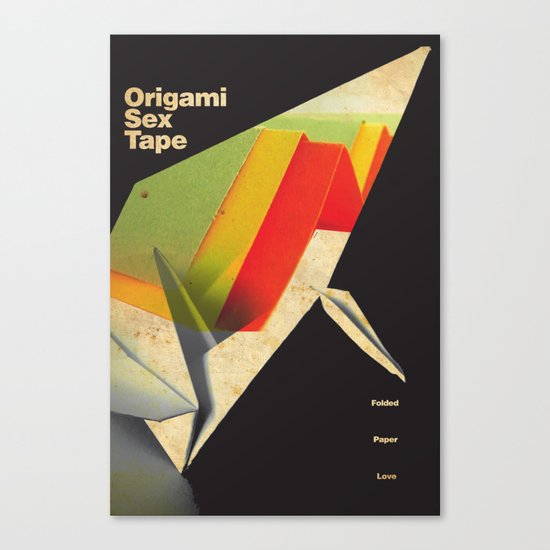 Origami Sex Tape Canvas Print