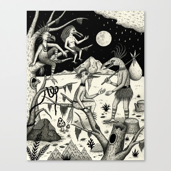Welcomed Into the Fold By Other Strange Birds Canvas Print