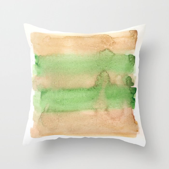 Watercolor Painting Abstract Art Valourine 141116 Abstract 5 Throw Pillow