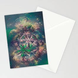 "Space Grass #2" • Unique Trippy Stoner Semi-Abstract Art • Perfect For Stoner/Tripping/Chill Rooms Stationery Card