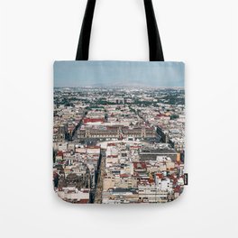 Mexico Photography - Mexico City Seen From Above Tote Bag