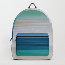 SEA ESCAPE Backpack | Abstract, Water, Color, Landscape, Ocean, Vacations, Waves, Modern, Holidays, Seascape 