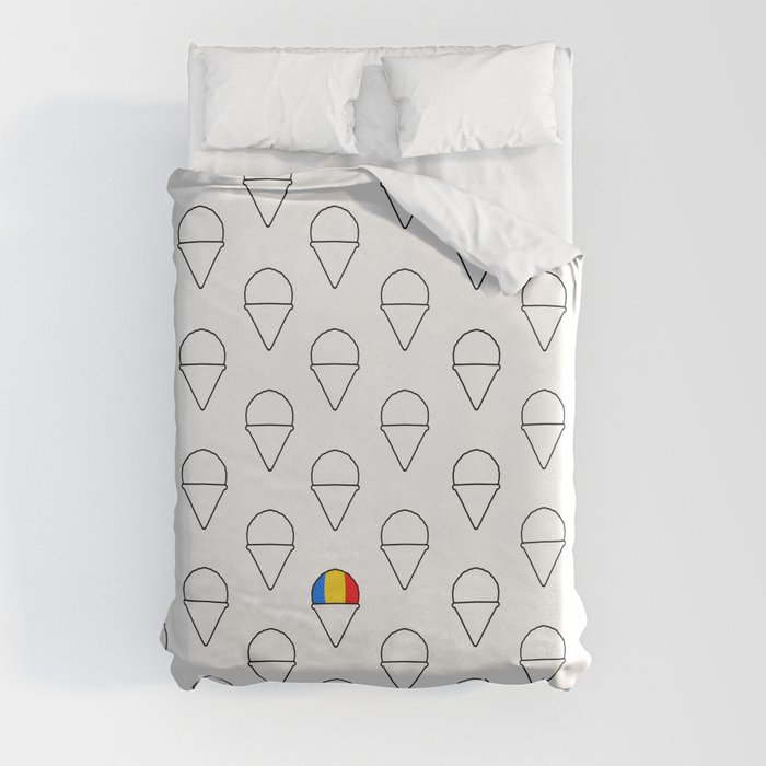 Rainbow shaved ice Duvet Cover