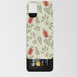 Bottlebrush & Gum Blossom - Native Lime - Large Android Card Case