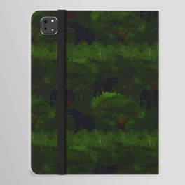  seamless pattern with panthers among tropical vegetation iPad Folio Case