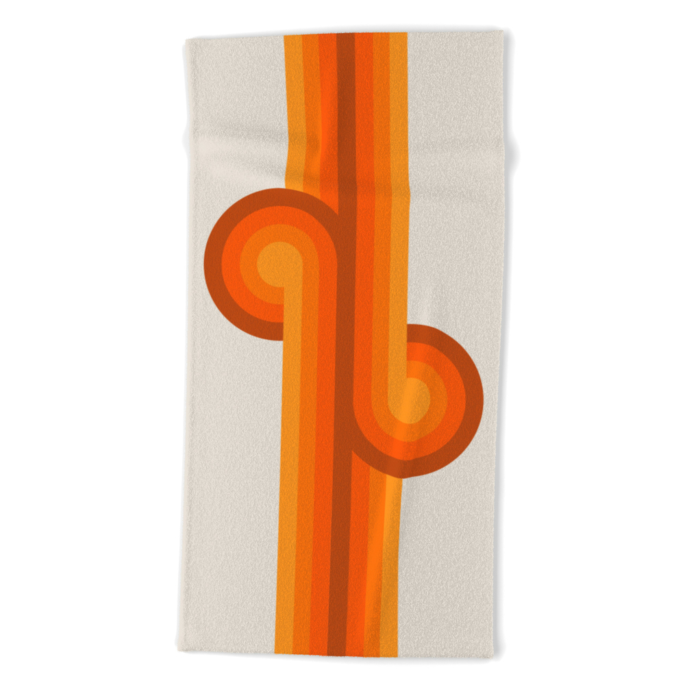 Golden Knots Beach Towel by circa78designs