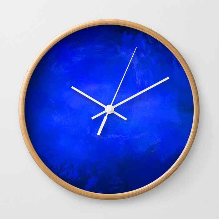 Deep Ocean Blue Wall Clock