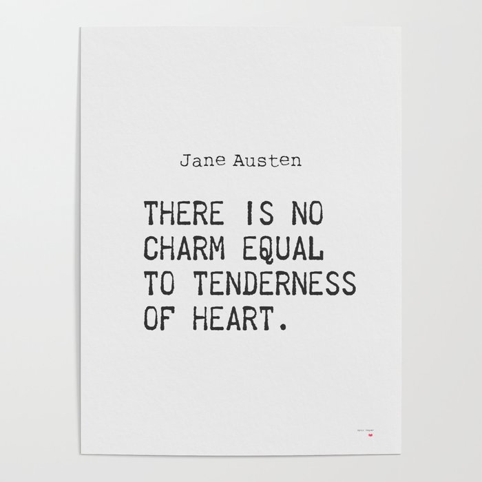 Jane Austen quote print Poster