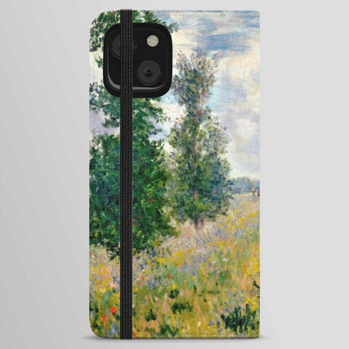 Poppy Fields near Argenteuil by Claude Monet iPhone Wallet Case
