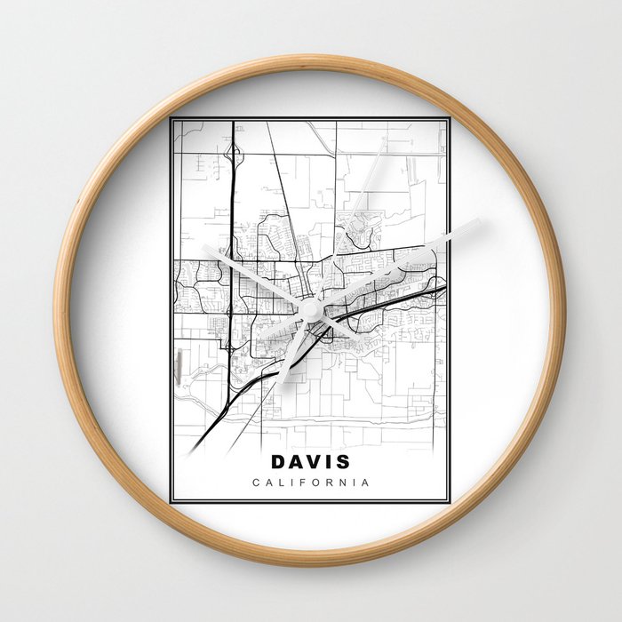 Davis Map Wall Clock