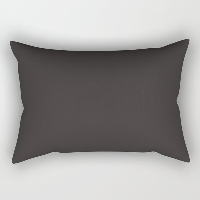 Gray-Gold Black Rectangular Pillow
