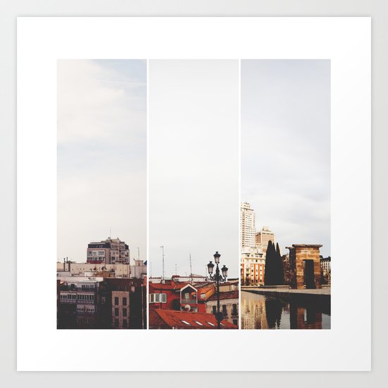 Above Madrid Art Print