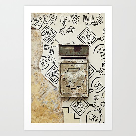 Mailbox and Mural Art Print