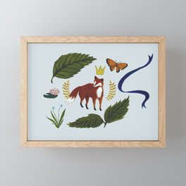 Fox and Rabbit Framed Mini Art Print