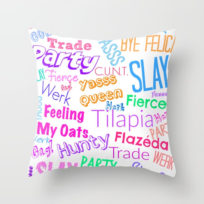 The Gay Thought Bubble Throw Pillow