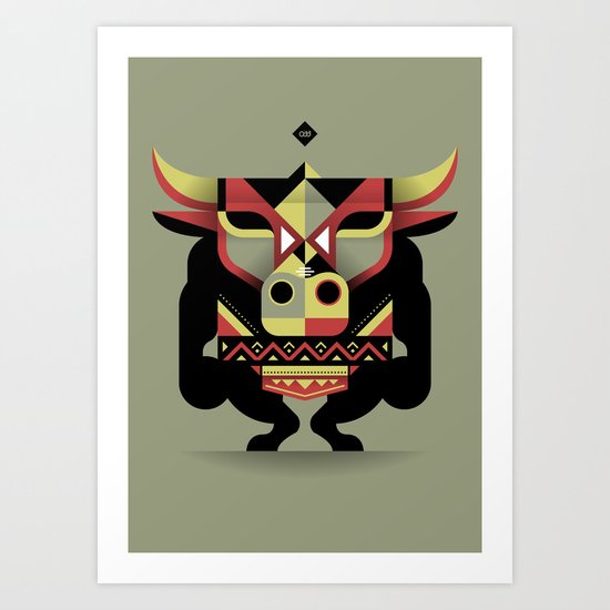 Minotaurus Art Print