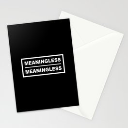 Meaningless Meaningless Stationery Card