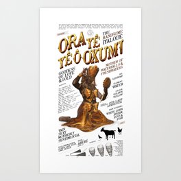 ORA YÊ YÊ Ô OXUM! Art Print