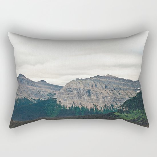 Mountain Green Rectangular Pillow