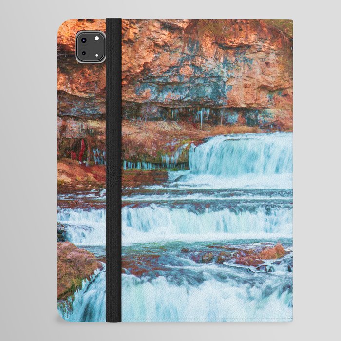 Colorful Waterfall | Long Exposure and Travel Photography iPad Folio Case