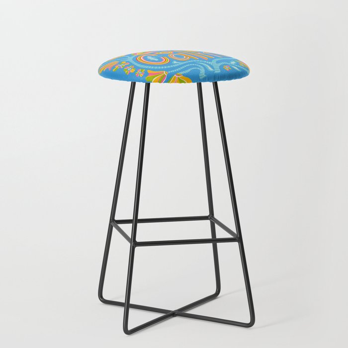 BE CALM UPLIFTING LETTERING Bar Stool