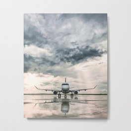 Embraer 175 Metal Print | Travel, Digital, Gsp, Greenville, Airplane, Color, Unitedexpress, Vacation, United, Airline 