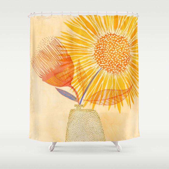 Tuesday Afternoon Sunflowers Still Life Shower Curtain
