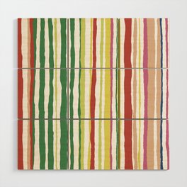 Organic vertical lines and stripes pattern. Doodle digital illustration background. Wood Wall Art