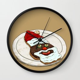 Santa Burger Wall Clock | Digital, Gilmoregirls, Luke, Vintage, Food, Other, Santaburger, Illustration, Lorelai, Popart 