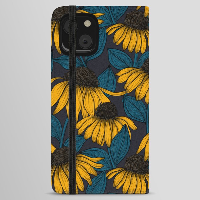 Yellow coneflowers iPhone Wallet Case