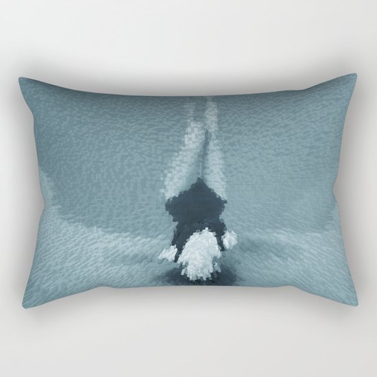 Swimming girl 2 Rectangular Pillow