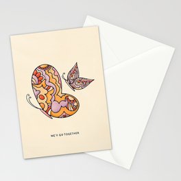 We'll Go Together Butterflies Stationery Cards