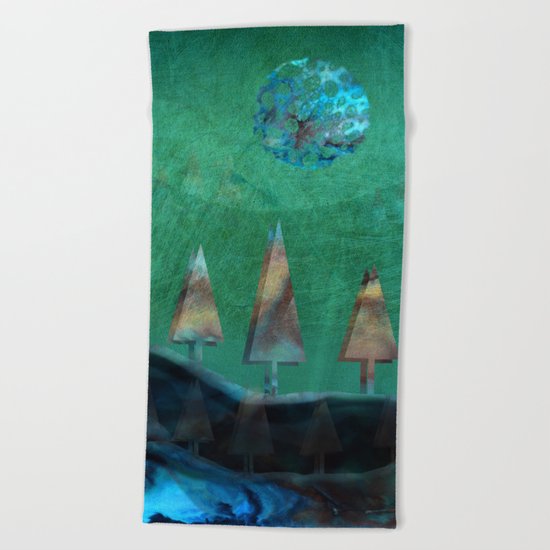 Shadowplay Beach Towel