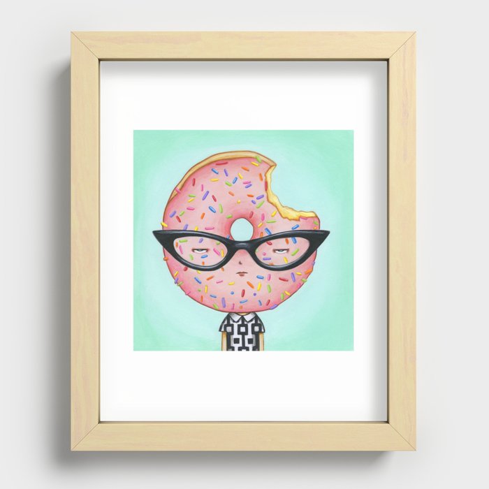 Glazed and Confused with Sprinkles (mod) Recessed Framed Print