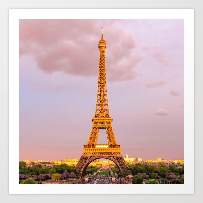 Paris Tour Eiffel Art Print By Iskanderox