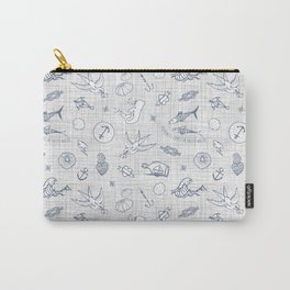 The sea messenger / Pearl grey Carry-All Pouch