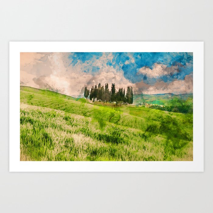 Hills of Tuscany Art Print