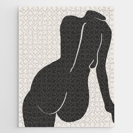 Nude in yellow black var Jigsaw Puzzle