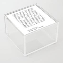 Charles Darwin Quote - On The Origin of Species - Inspiring Quotes - Typewriter Acrylic Box