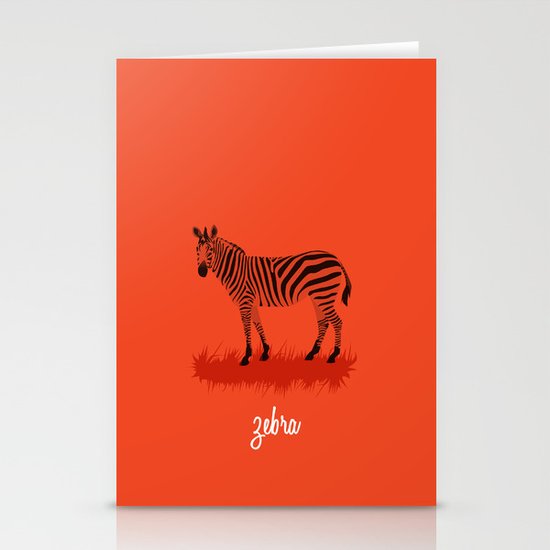 4-Legged Exotica Series: Zebra Stationery Cards