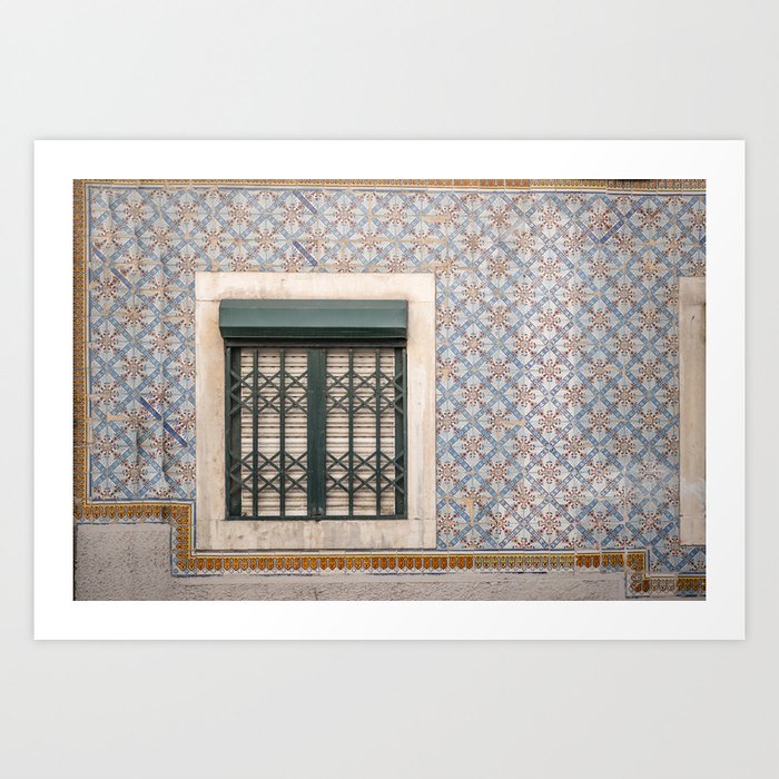 Portuguese Ceramic Tiles | Alfama Lisbon Art Print