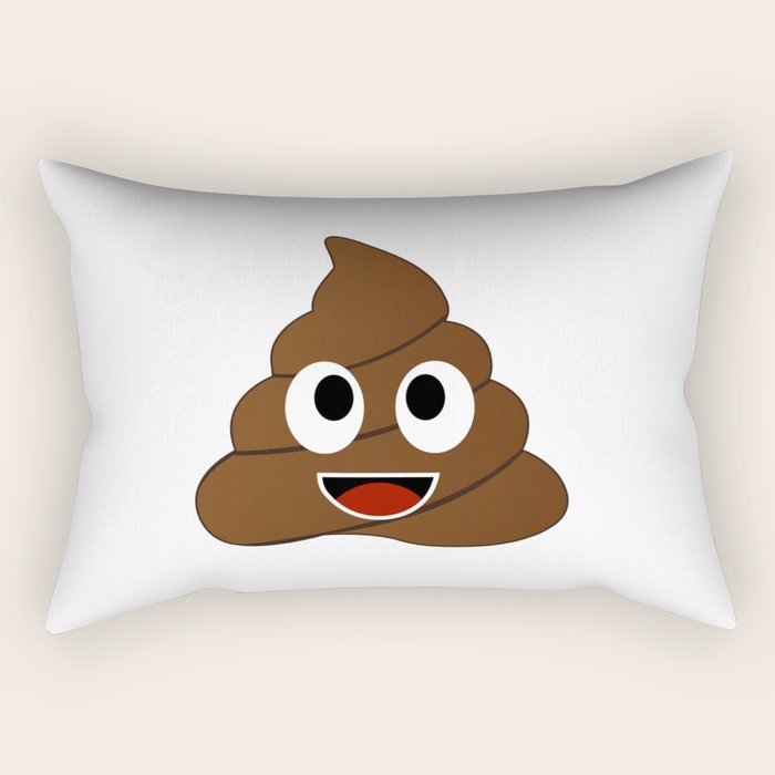 Humor shit poop emoji funny and kawaii character Throw Pillow by Shawlin Society6