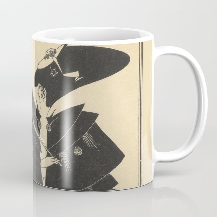 AUBREY BEARDSLEY Salome Oscar Wilde The Black Cape Coffee Mug by SC Art