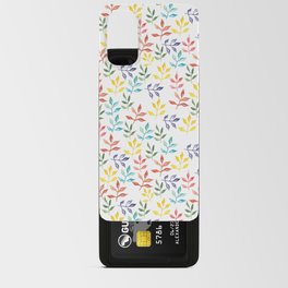 Florida Inspired Leaves + White Background Android Card Case