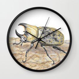 eastern hercules beetle Wall Clock