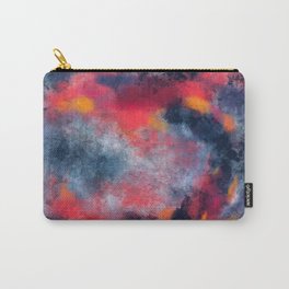 Abstract Texture Digital Painting Carry-All Pouch | Digital, Abstract, Watercolor, Modern, Painting, Pop, Neon, Bright, Pink, Color 