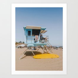 no lifeguard lxxxiii / santa cruz, california Art Print
