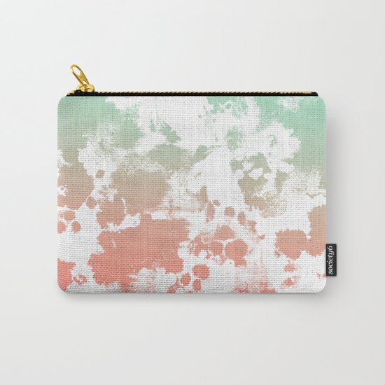 Abstract minimal ombre fade painted trendy modern color palette Carry-All Pouch