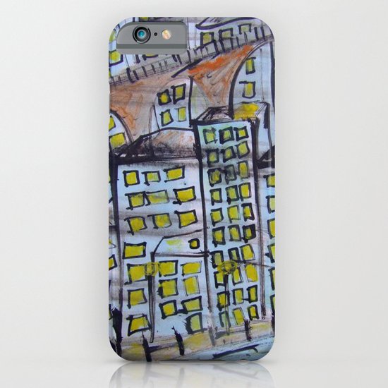 City scape. iPhone & iPod Case